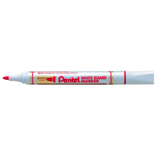 Pentel whiteboardmarker MW85, rood