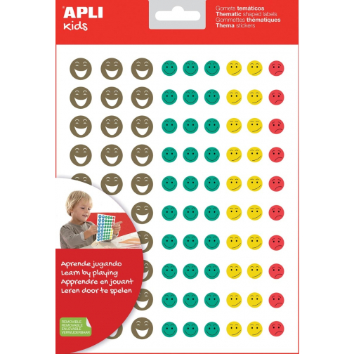 Apli Kids beloningsstickers Happy Smile, blister met 12 vellen