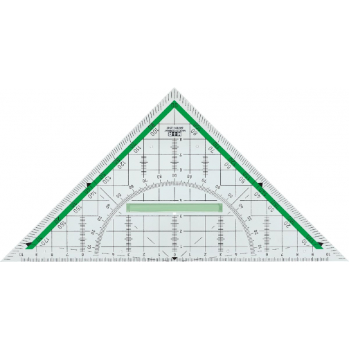 M+R Green Line geodriehoek, 22 cm