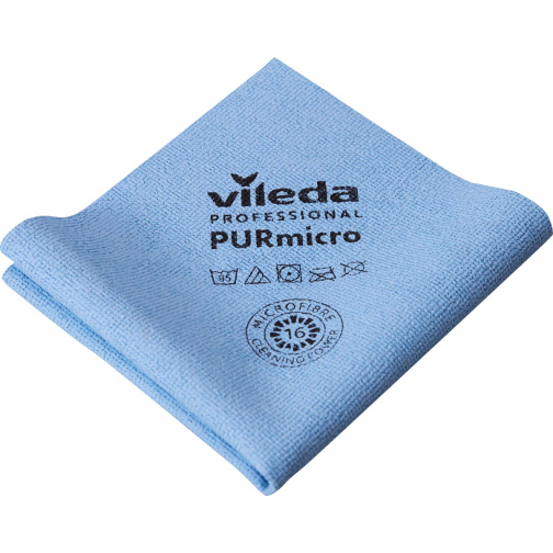 Vileda microvezeldoek Purmicro Active, pak van 5 stuks, blauw