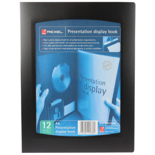 Rexel showalbum Professional Display Book voor ft A4, 12 tassen