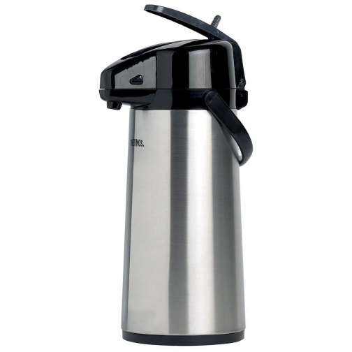 Thermos isoleerkan met pomp, inox