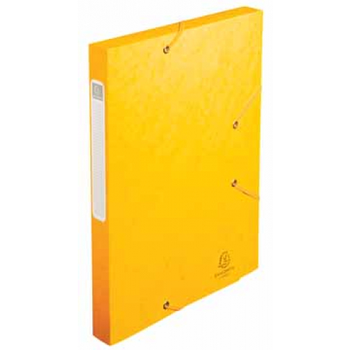 Exacompta Elastobox Cartobox rug van 2,5 cm, geel, 5/10e kwaliteit
