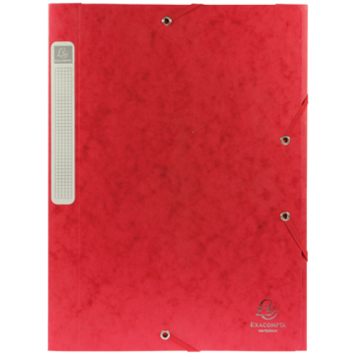 Exacompta Elastobox Cartobox rug van 2,5 cm, rood, 5/10e kwaliteit