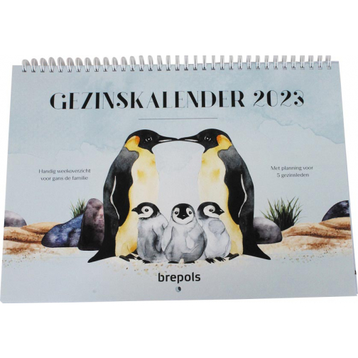 Brepols gezinskalender weekoverzicht, Nederlandstalig, 2026