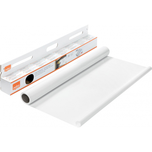 Nobo Instant whiteboardfolie, ft 60 x 80 cm, rol van 25 vellen, wit