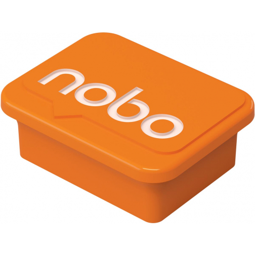 Nobo magneten voor whiteboard, oranje, pak van 4