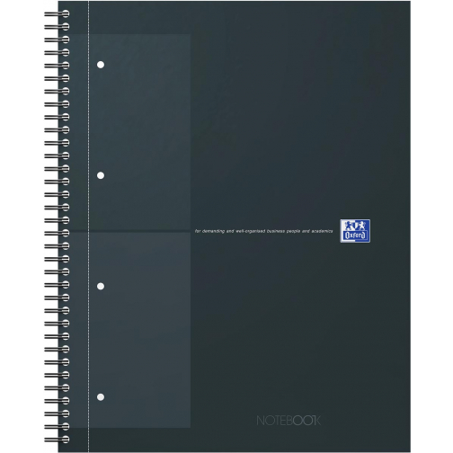 Oxford INTERNATIONAL Notebook Actie 30 jaar, 160 bladzijden, ft A4+, geruit 5 mm, zwart