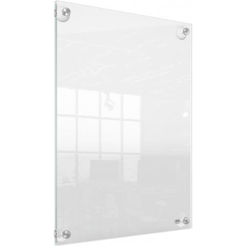 Nobo Premium Plus verplaatsbaar acryl informatiebord, wandgemonteerd, ft A3