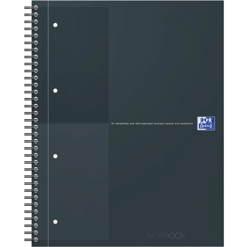 Oxford INTERNATIONAL Notebook Actie 30 jaar, 160 bladzijden, ft A4+, gelijnd, zwart