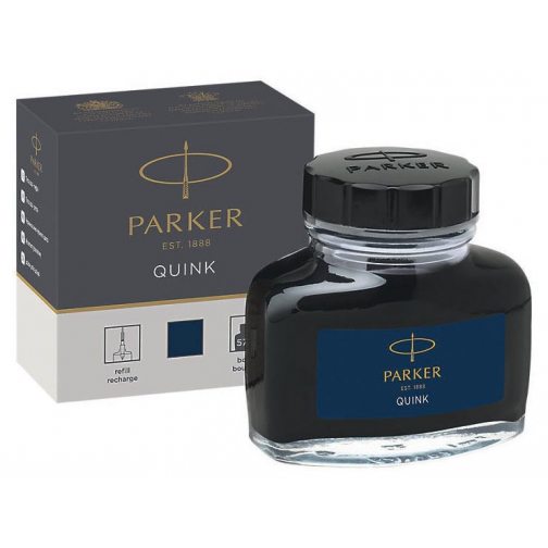 Parker Quink inktpot blauw-zwart