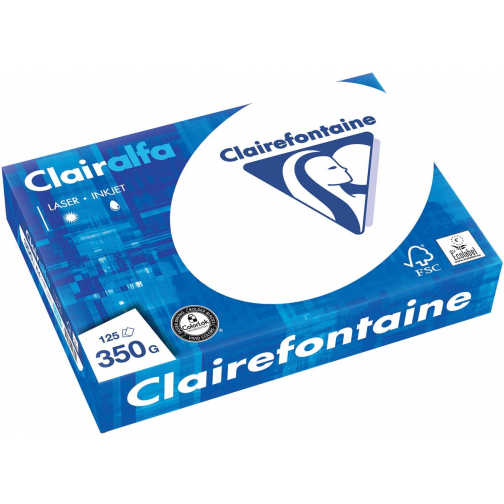 Clairefontaine Clairalfa presentatiepapier ft A4, 350 g, pak van 125 vel