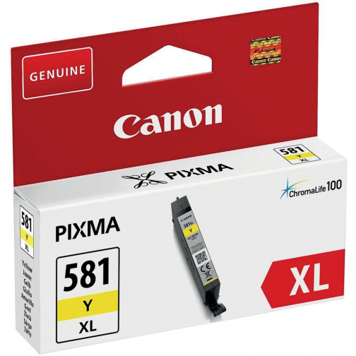 Canon inktcartridge CLI-581Y XL, 519 pagina's, OEM 2051C001, geel