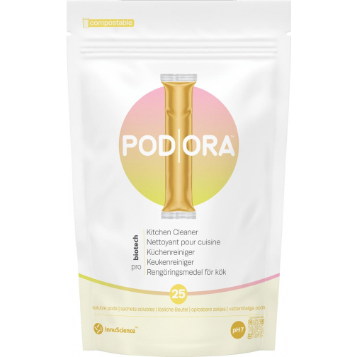 PodOra keukenreiniger pods, pak van 25 stuks