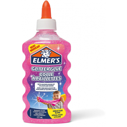 Elmer's glitterlijm, flacon van 177 ml, roze