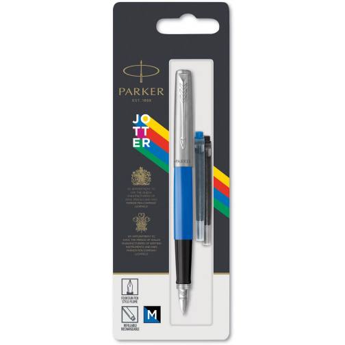 Parker Jotter Originals vulpen, blauw, op blister