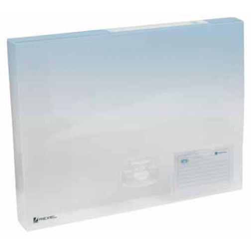 Rexel elastobox Ice transparant, rug van 4 cm