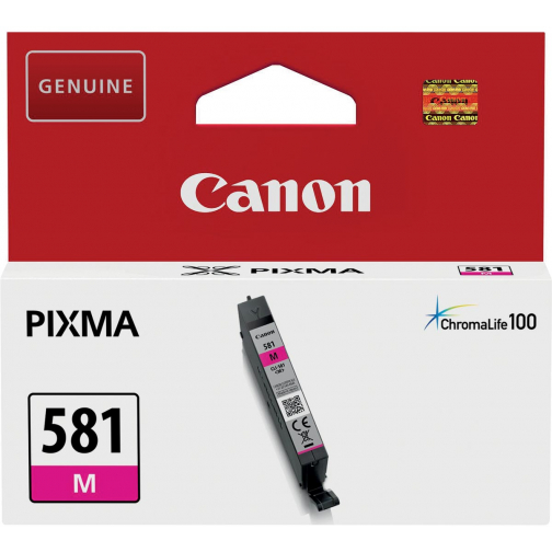 Canon inktcartridge CLI-581M, 223 pagina's, OEM 2104C001, magenta