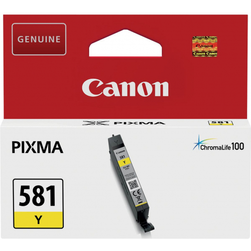Canon inktcartridge CLI-581Y, 259 pagina's, OEM 2105C001, geel