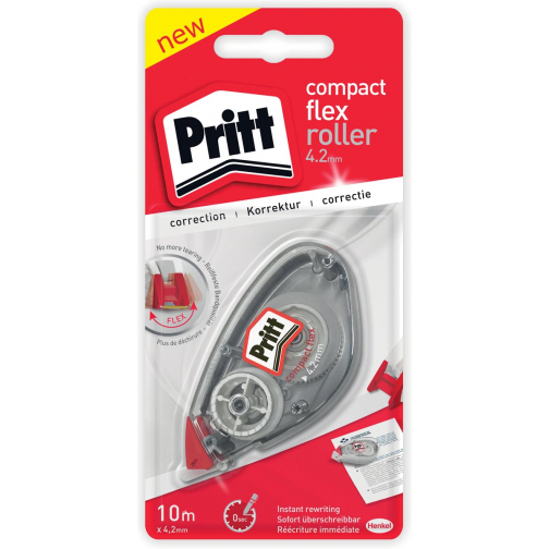 Pritt correctieroller Compact Flex 4,2 mm x 10 m, op blister