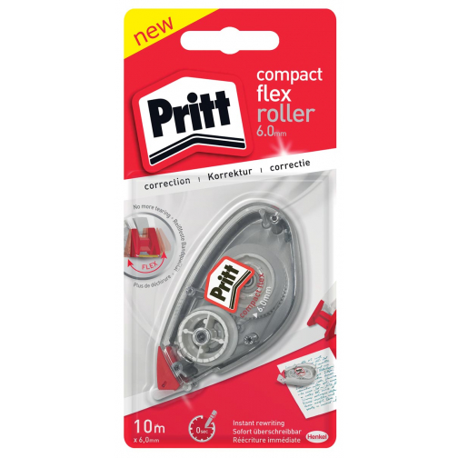 Pritt correctieroller Compact Flex 6 mm x 10 m, op blister