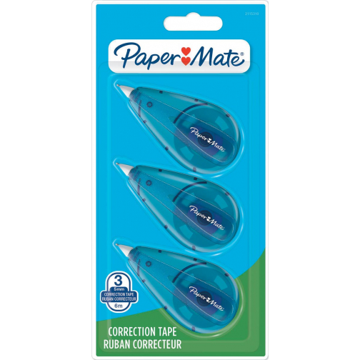 Paper Mate correctieroller, blister van 3 stuks