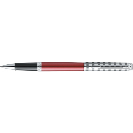 Waterman roller Hémisphère Deluxe Red met palladium detail