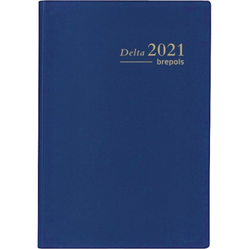 Brepols agenda Delta Seta 6-talig, blauw, 2026