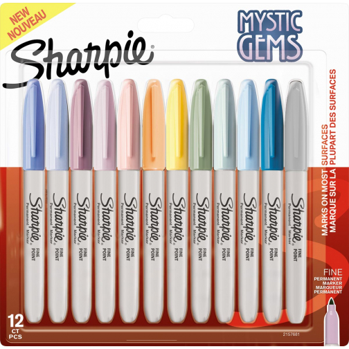 Sharpie Mystic Gems permanente marker, blister van 12 stuk