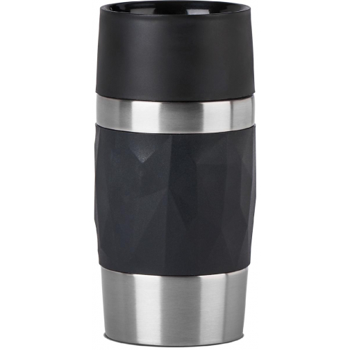 Emsa Travel Mug Compact thermosbeker, 0,3 l, zwart