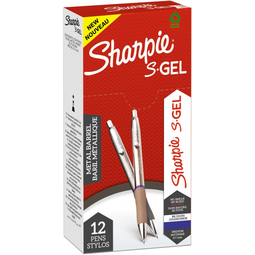 Sharpie S-gel roller, medium punt, per stuk, geassorteerde metallic kleuren