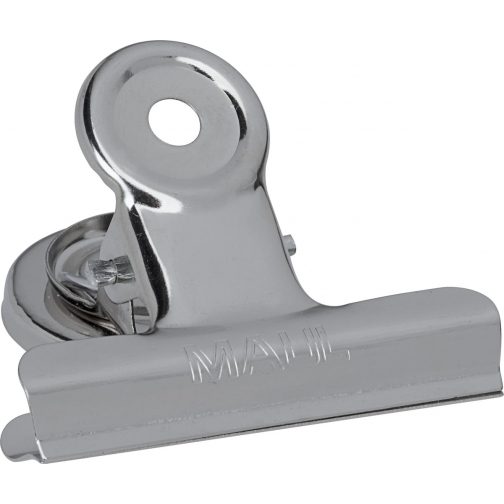 MAUL papierklem bulldogclip magnetisch 52 mm blister 2 verchroomd