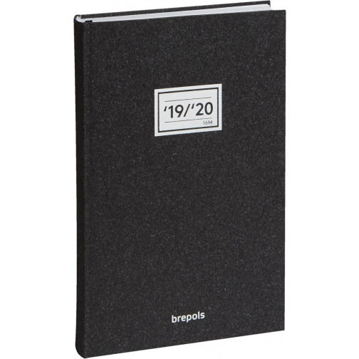 Brepols schoolagenda Saturnus 16 maanden Essenz, antraciet, 2025-2026