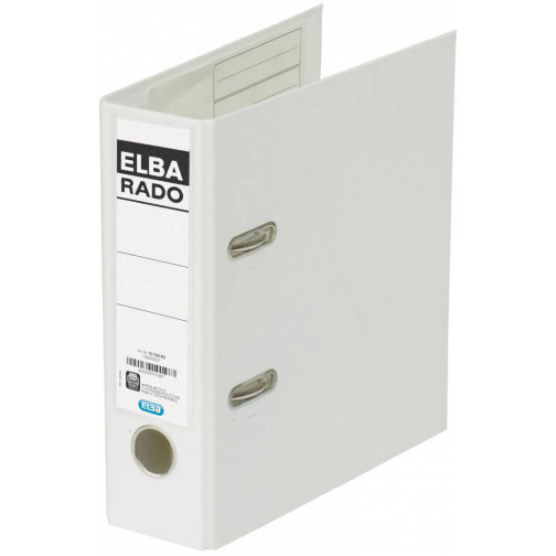 Elba Rado Plast ordner voor ft A5 staand, wit, rug van 7,5 cm