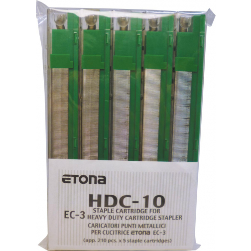 Etona nietjescassette voor EC-3, capaciteit 41 - 55 blad, pak van 5 stuks