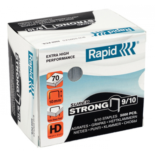 Rapid SuperStrong nietjes 9/10, gegalvaniseerd, doos van 5000 stuks