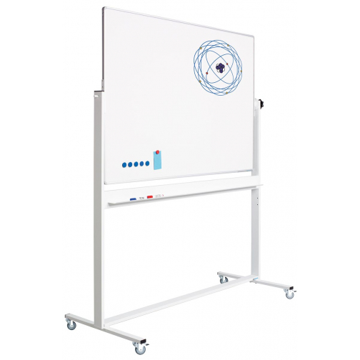 Smit Visual kantelbord, emaille, magnetisch, aluminium frame, 120 x 90 cm