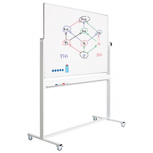 Smit Visual kantelbord, gelakt staal, magnetisch, aluminium frame, 150 x 120 cm