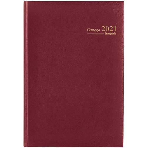 Brepols agenda Omega Lima 6-talig, bordeaux, 2026