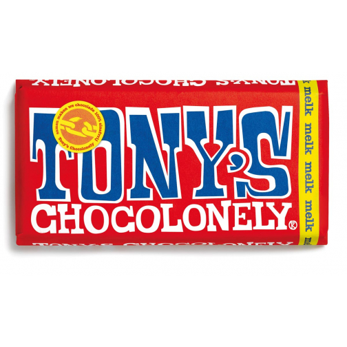 Tony's Chocolonely chocoladereep, 180g, melk