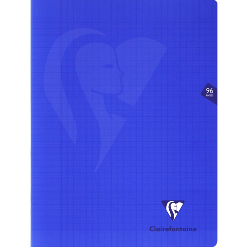 Clairefontaine schrift Mimesys voor ft A4+, 96 bladzijden, kaft in PP, seyès, marineblauw