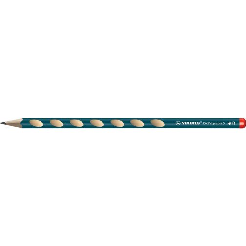 STABILO EASYgraph potlood, HB, 2,2 mm , voor linkshandigen, petrol