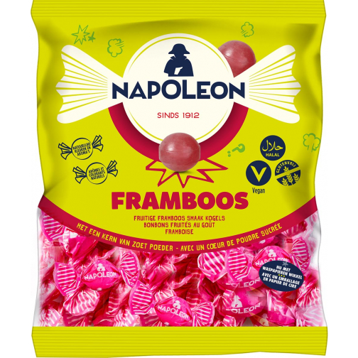 Napoleon snoepjes framboos, zak van 1 kg