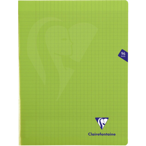 Clairefontaine schrift Mimesys voor ft A4+, 96 bladzijden, kaft in PP, seyès, groen