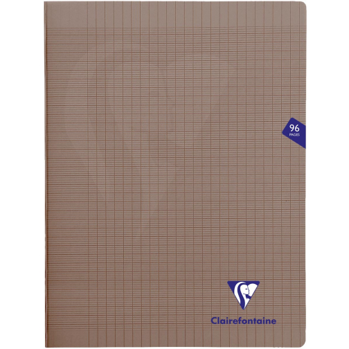 Clairefontaine schrift Mimesys voor ft A4+, 96 bladzijden, kaft in PP, seyès, grijs