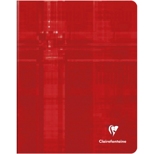 Clairefontaine schrift Metric, ft 16,5 x 21 cm, geruit 5x5 mm, rood