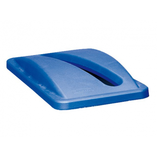 Deksel Rubbermaid Slim Jim Vented papier blauw