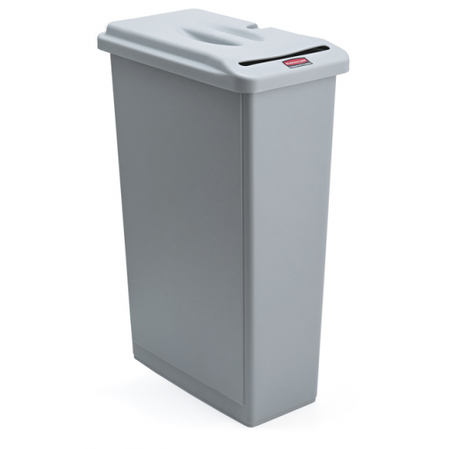 Afvalbak Rubbermaid Slim Jim vertrouwelijk 87l grs