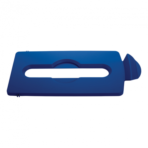 Deksel Rubbermaid Slim Jim RS papier blauw