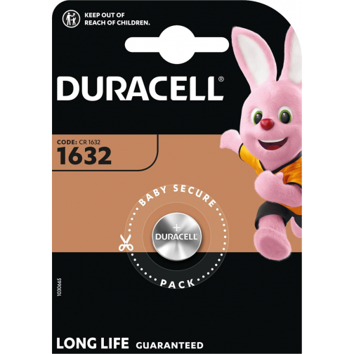 Duracell knoopcel Specialty Electronics CR1632, blister van 1 stuk